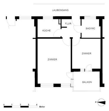 Foto - Wohnung zum Mieten in Bremerhaven 455,00 € 53.33 m²