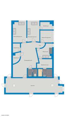 Foto - Büro in Halle 970,00 € 114 m² - 970,00&nbsp;EUR Kaltmiete, ca.&nbsp; 114,00&nbsp;m&sup2;