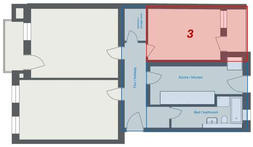 Foto - WG-Zimmer in Berlin 649,00 € 23 m²