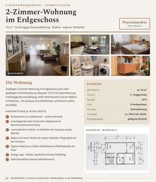 Foto - Wohnung zum Kaufen in Schwetzingen 259.000,00 € 78 m²