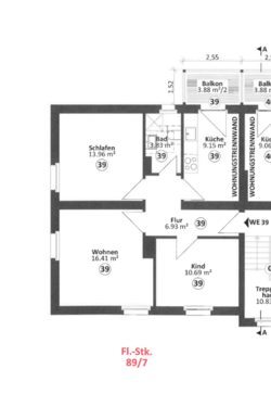 Foto - Wohnung zum Mieten in Magdeburg 487,00 € 67.06 m²