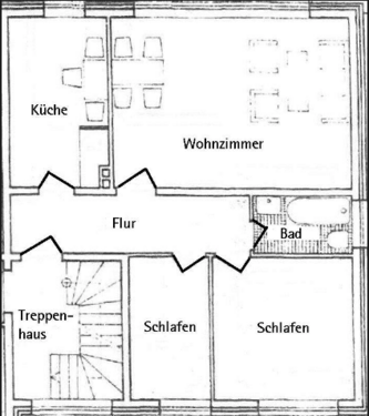 Foto - Wohnung zum Mieten in Borken 380,80 € 68 m²