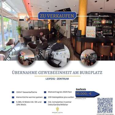 Foto - Gastronomie in Leipzig Leipzig Zentrum 95.000,00 € 150 m²
