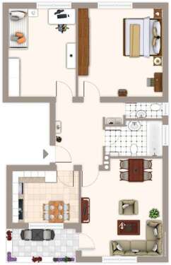 Foto - Wohnung zum Mieten in Mönchengladbach 639,00 € 66.75 m²