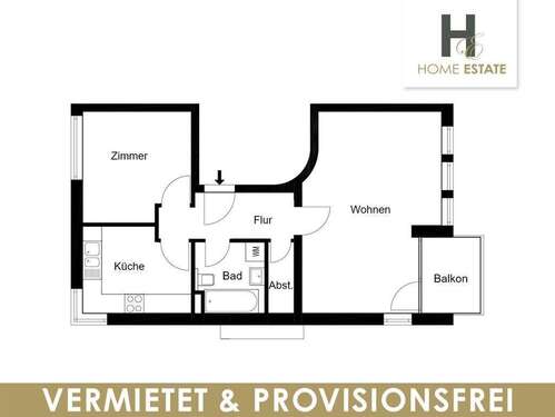 Foto - Wohnung zum Kaufen in Teltow 225.000,00 € 60 m²
