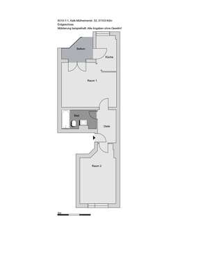 Foto - Wohnung zum Mieten in Köln 533,21 € 53.86 m²