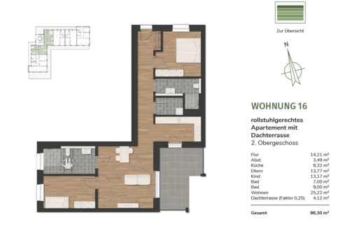 Foto - Wohnung zum Mieten in Zetel 985,00 € 98.45 m²