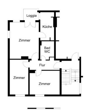 Foto - Wohnung zum Mieten in Bremerhaven 344,00 € 58.67 m²