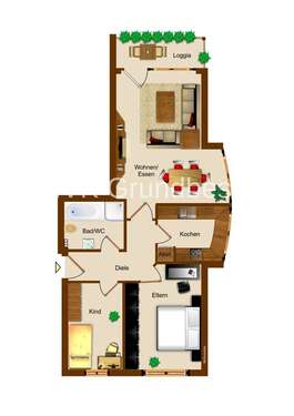 Foto - Wohnung zum Kaufen in Euskirchen 249.000,00 € 68 m²