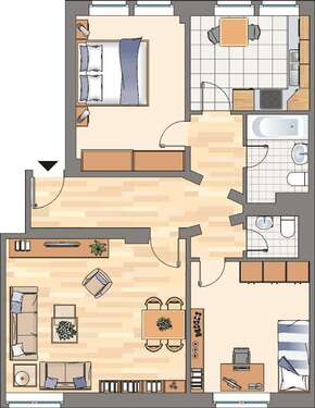 Foto - Wohnung zum Mieten in Herne 479,00 € 67.49 m²