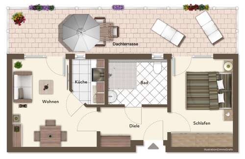 Foto - Wohnung zum Kaufen in Metten 179.000,00 € 68 m²