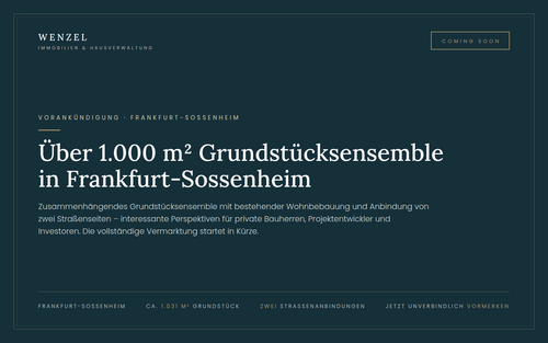 Foto - Grundstück zu verkaufen in Frankfurt am Main 1.090.000,00 € 1032 m²