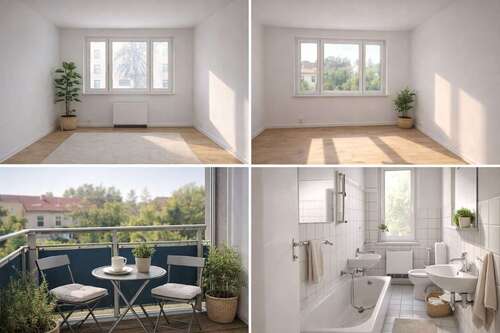 Foto - Wohnung zum Mieten in Wettin 300,00 € 65.09 m²