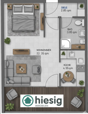 Foto - Wohnung zum Kaufen in Sonthofen 169.000,00 € 39 m²