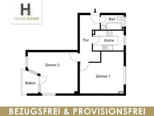 Foto - Wohnung zum Kaufen in Berlin 315.000,00 € 65 m²