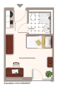 Foto - Wohnung zum Kaufen in Deggendorf 108.000,00 € 20 m²