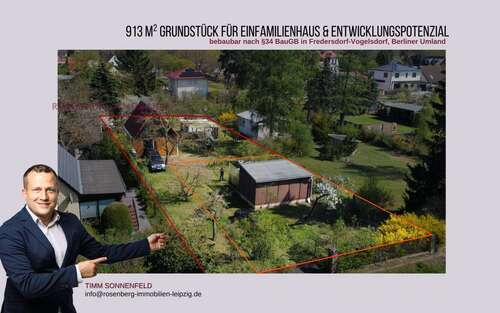 Foto - Grundstück zu verkaufen in Fredersdorf-Vogelsdorf 349.900,00 € 913 m²