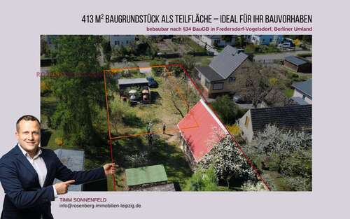 Foto - Grundstück zu verkaufen in Fredersdorf-Vogelsdorf 199.900,00 € 413 m²