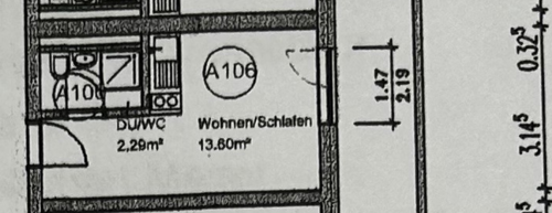 Foto - Wohnung zum Kaufen in Pentling 79.000,00 € 15.89 m²
