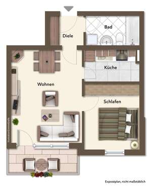 Foto - Wohnung zum Kaufen in Deggendorf 165.000,00 € 52 m²