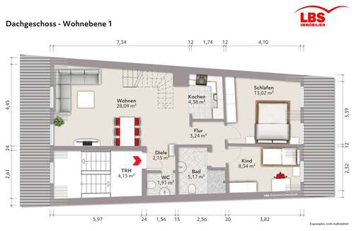 Foto - Wohnung zum Mieten in Engen 1.100,00 € 102.89 m²