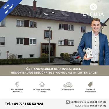 Foto - Wohnung zum Kaufen in Bad Säckingen 139.000,00 € 62.83 m²