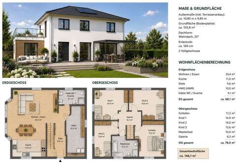 Foto - Haus zum Kaufen in Königsbrunn 850.000,00 € 146.1 m²