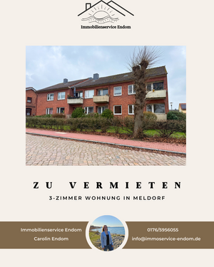 Foto - Wohnung zum Mieten in Meldorf 455,00 € 60.91 m²