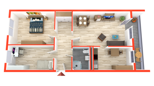 Foto - Wohnung zum Mieten in Gera 375,98 € 83.55 m²