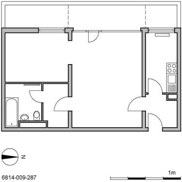 Foto - Wohnung zum Mieten in Ratingen 579,00 € 53.35 m²