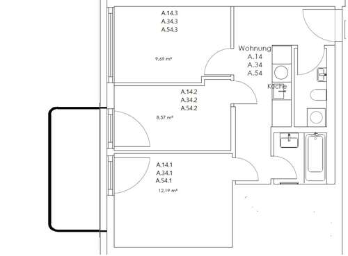 Foto - WG-Zimmer in Berlin 790,00 € 12 m²