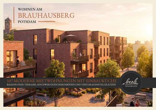 Foto - Wohnung zum Mieten in Potsdam 1.110,00 € 46.37 m²
