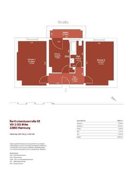 Foto - Wohnung zum Mieten in Hamburg 948,92 € 55.01 m²