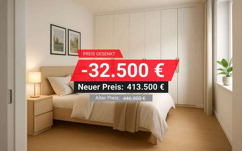 Foto - Wohnung zum Kaufen in Karlsfeld 413.500,00 € 44.1 m²
