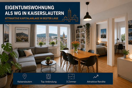 Foto - Wohnung zum Kaufen in Kaiserslautern 233.000,00 € 62 m²