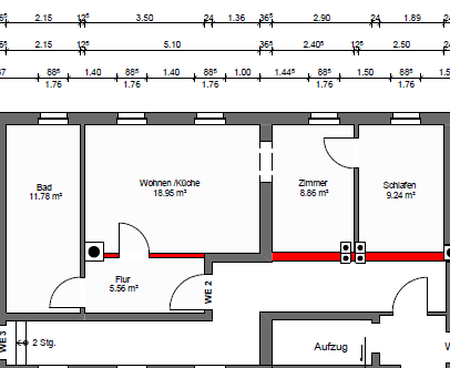 Foto - Wohnung zum Mieten in Oelsnitz 349,90 € 54 m²