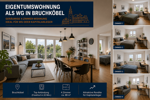 Foto - Wohnung zum Kaufen in Bruchköbel 223.000,00 € 79 m²