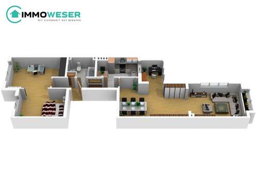 Foto - Wohnung zum Kaufen in Bremen 259.000,00 € 89.52 m²