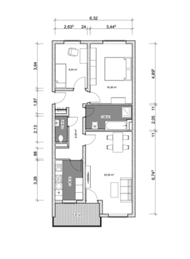 Foto - Wohnung zum Kaufen in Schwaikheim 255.000,00 € 75.5 m²