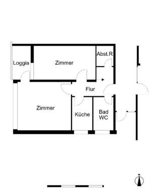 Foto - Wohnung zum Mieten in Bremerhaven 359,00 € 53.68 m²