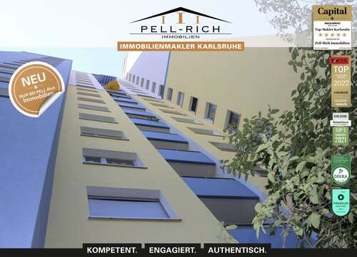 Foto - Wohnung zum Mieten in Karlsruhe 540,00 € 25 m²