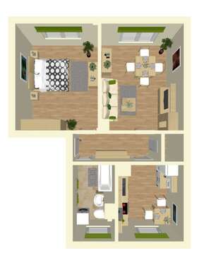 Foto - Wohnung zum Mieten in Pirna 327,68 € 51.2 m²