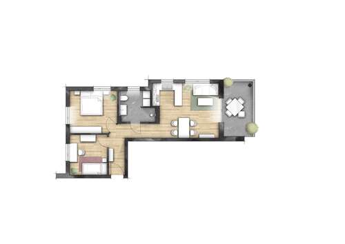 Foto - Wohnung zum Kaufen in Graben 385.100,00 € 68.17 m²