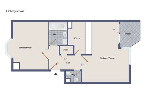 Foto - Wohnung zum Kaufen in Stuttgart 230.000,00 € 58 m²