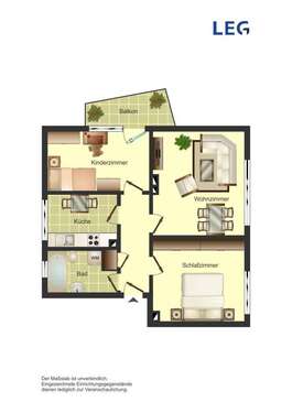 Foto - Wohnung zum Mieten in Bergkamen 509,00 € 62.69 m²