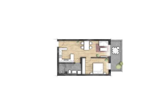 Foto - Wohnung zum Kaufen in Graben 326.500,00 € 57.79 m²