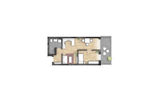 Foto - Wohnung zum Kaufen in Graben 296.100,00 € 52.42 m²
