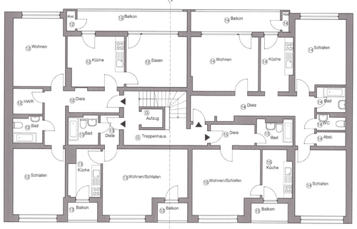 Foto - Wohnung zum Kaufen in Düsseldorf 240.000,00 € 83 m²