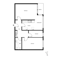 Wohnung zum Kaufen in Berlin-Reincikendorf 280.000,00 € 63 m²