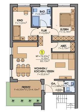 Foto - Wohnung zum Kaufen in Offenbach 395.000,00 € 84 m²